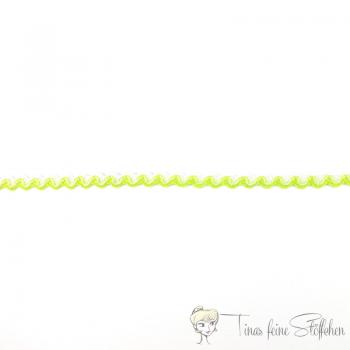 8mm serrated braid bicoloured white-lime