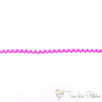 8mm serrated braid bicoloured white-hot pink