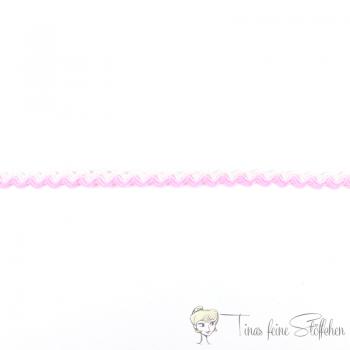 8mm serrated braid bicoloured white-pink