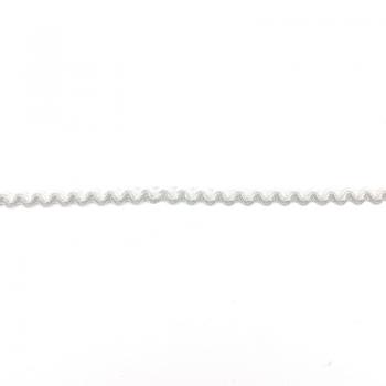 8mm serrated braid bicoloured white-grey