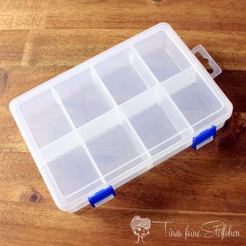 Storage box with flexible dividers