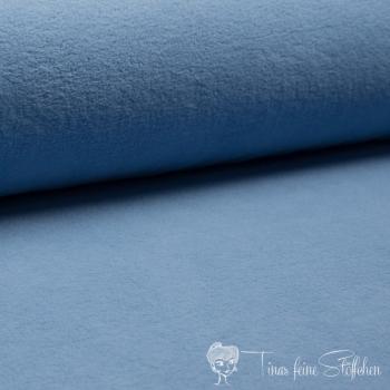 0,5 meter cotton fleece blue