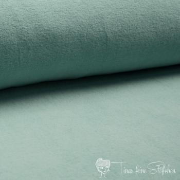 0,5 meter cotton fleece dusty mint