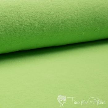 0,5 Meter Baumwoll Fleece lime