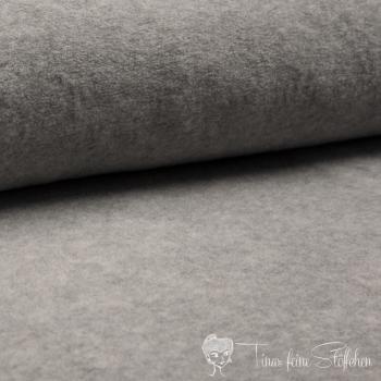 0,5 meter cotton fleece light grey melange