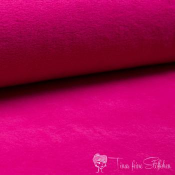 0,5 Meter Baumwoll Fleece fuchsia