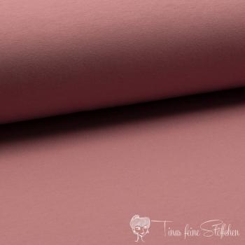 0,5 Meter Sommersweat/French Terry brushed - Uni dusty pink