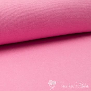 0,5 Meter Bündchen Feinripp Uni rosa
