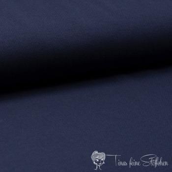 0,5 Meter Baumwolljersey Piqué navy