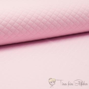 0,5 meter quilted jersey diamond pink