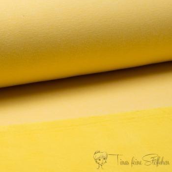 0,5 Meter Alps Fleece Uni yellow melange