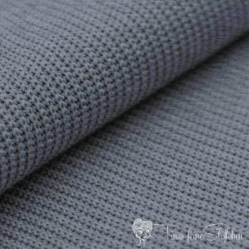 0,5 meter Cotton wide knit - Knit Jacquard -  Jeans light melange