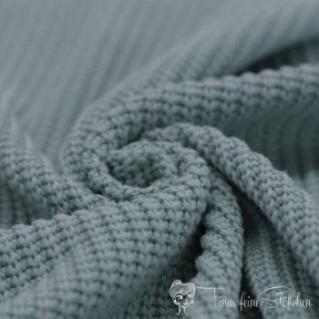 0,5 meter Cotton wide knit - Knit Jacquard -  antique green