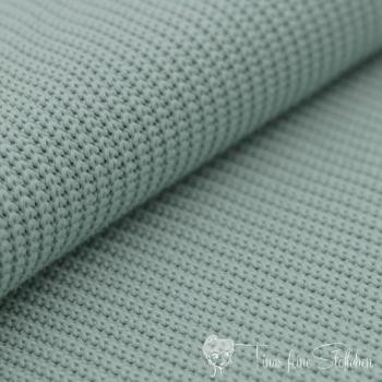 0,5 meter Cotton wide knit - Knit Jacquard -  sea green