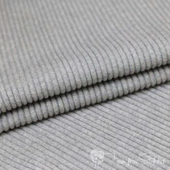 0,5 meter cuff heavy rib Uni light grey melange