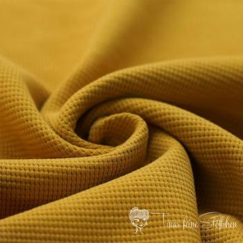 0,5 meter Cotton Micro Waffle Knit - ochre