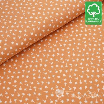 0,5 meter organic cotton jersey Retro mini autumn gold