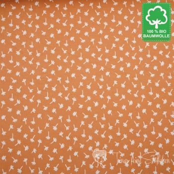 0,5 meter organic cotton jersey Retro mini autumn gold