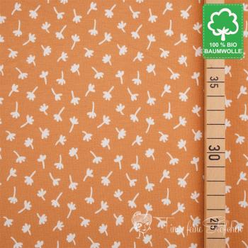 0,5 meter organic cotton jersey Retro mini autumn gold