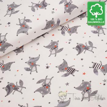 0,5 meter organic cotton jersey Wolf