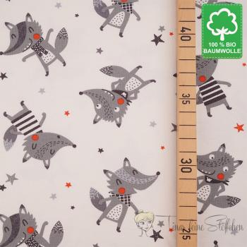 0,5 meter organic cotton jersey Wolf