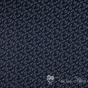 0.5 meter Christmas cotton Navy with Mistletoe