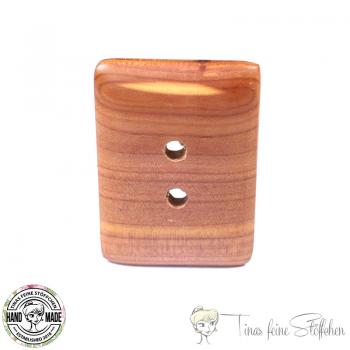 Handmade button from Florida cedar - 2 holes