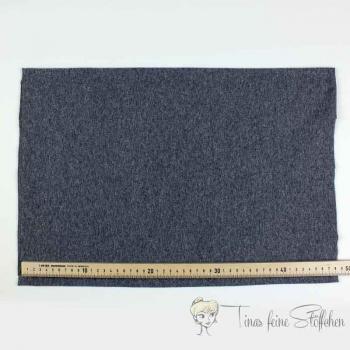 48cm cuff fine rib plain dark grey melange remnants