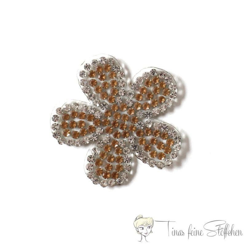 Sparkling Strass Iron-on Motif flower