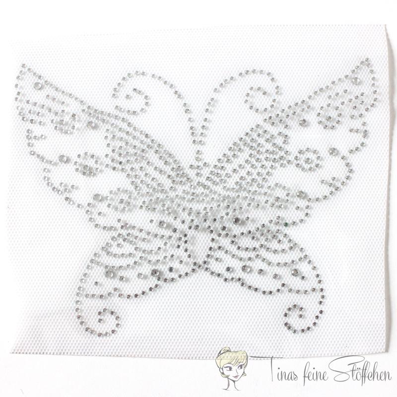 Sparkling Strass Iron-on Motif butterfly