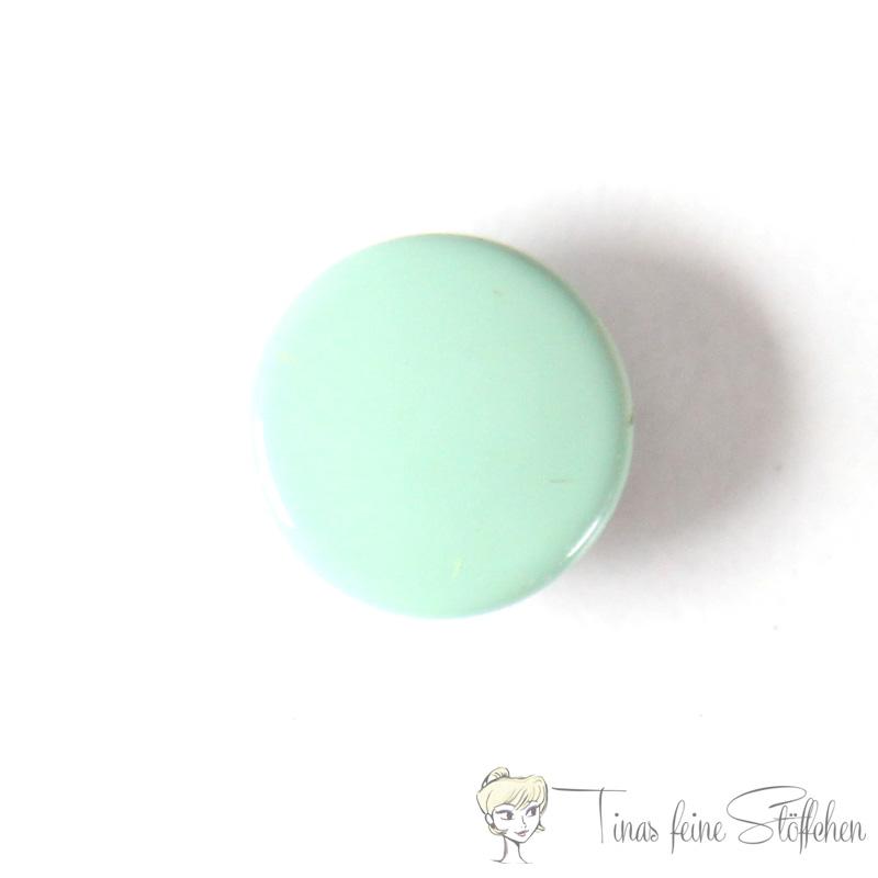 Set of 10 closed 11mm Jersey snaps in mint colour