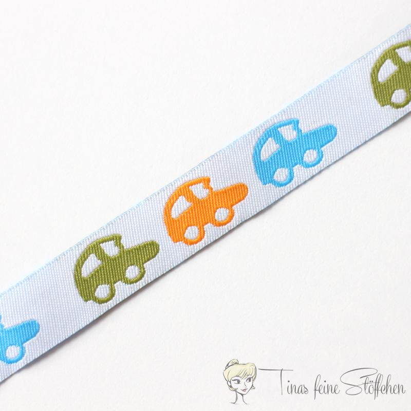 16mm colorful cars woven ribbon