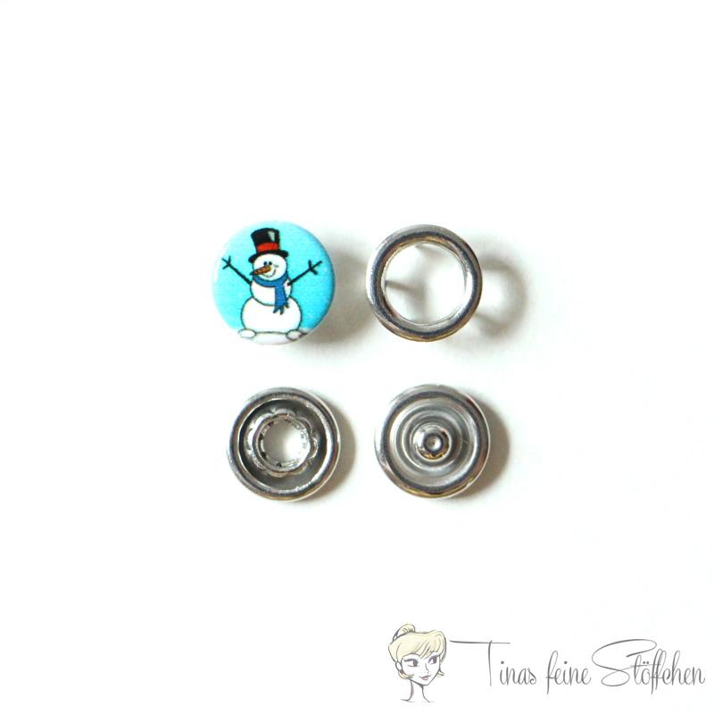 Jersey snowman push button - 9,5mm