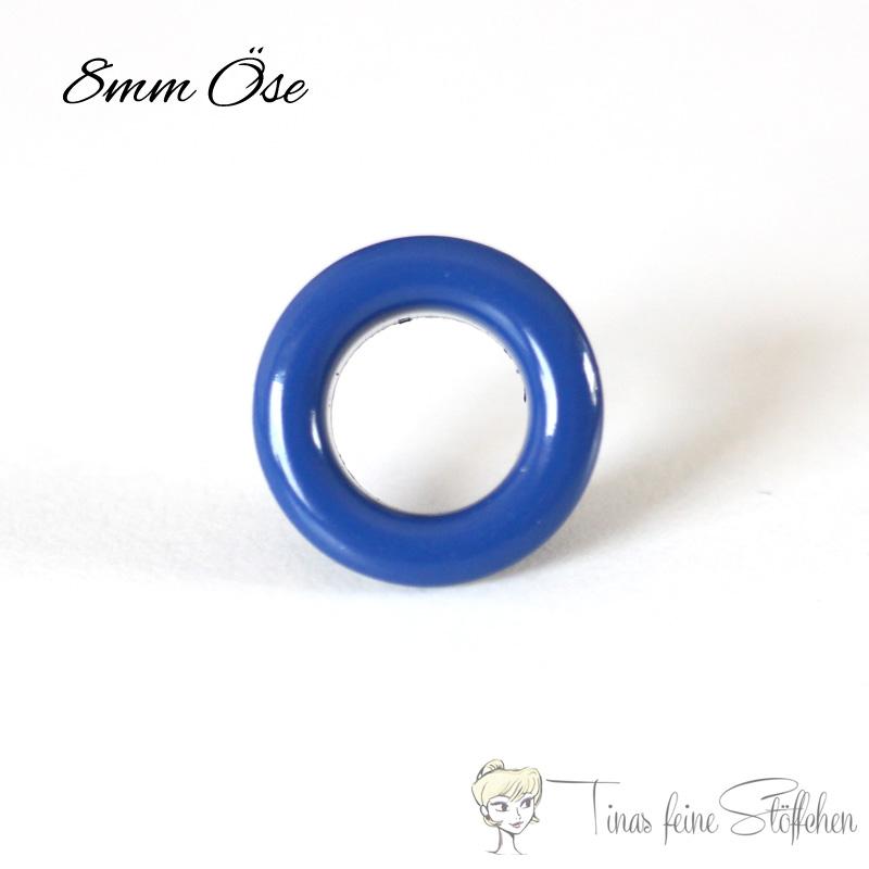 8mm blauen Ösen mit Scheibe - 10er Set