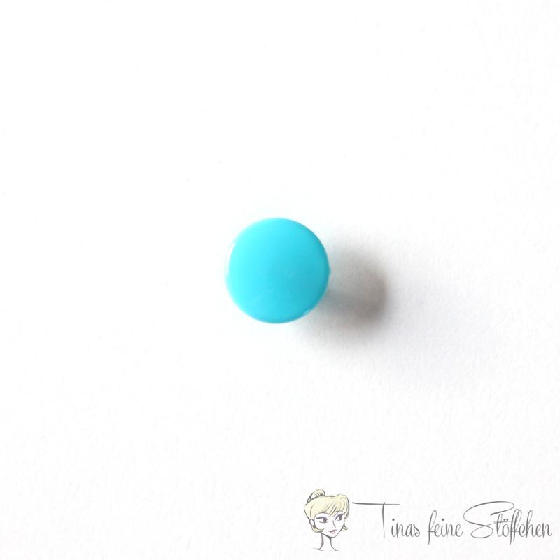 Set of 10 KAM-Snaps T5 turquoise - Ø 12,4mm