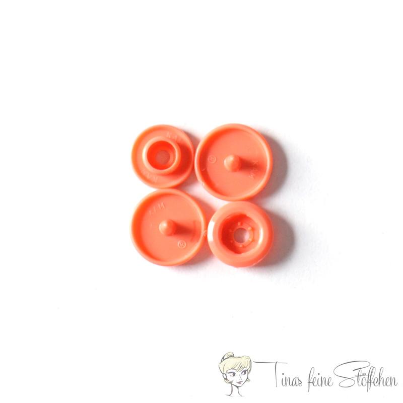 Set of 10 KAM-Snaps T5 salmon - Ø 12,4mm