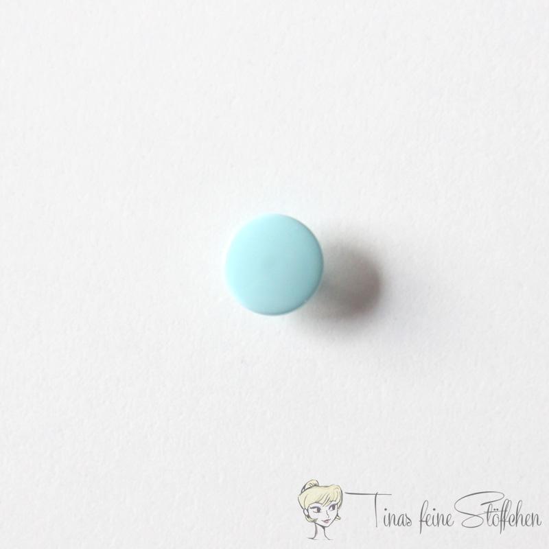 Set of 10 KAM-Snaps T5 light turquoise - Ø 12,4mm