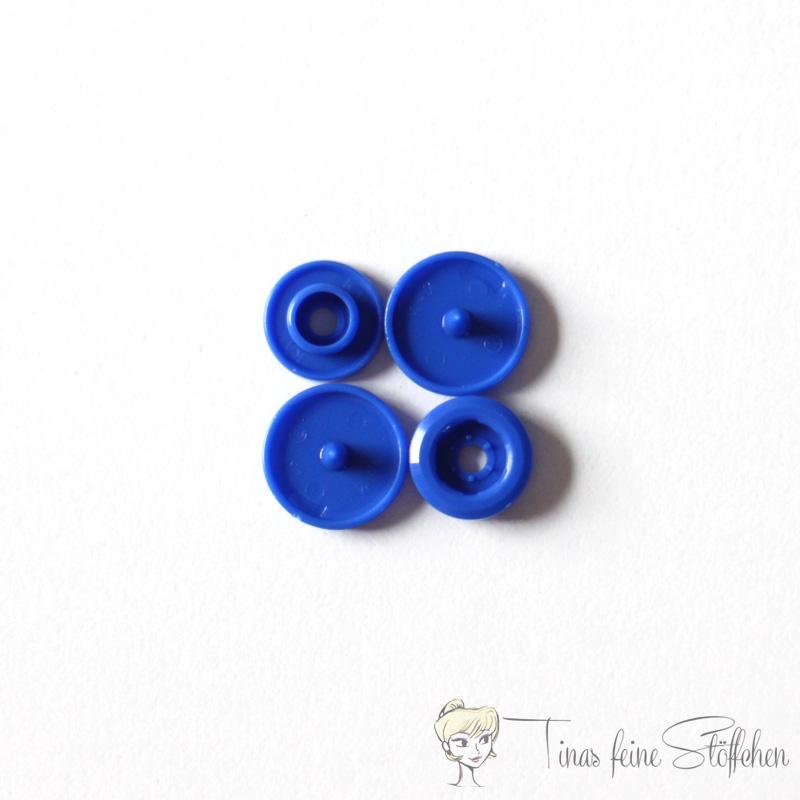 Set of 10 KAM-Snaps T5 royal blue - Ø 12,4mm