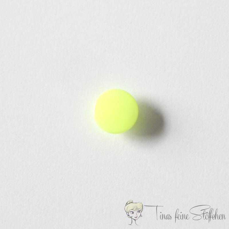 Set of 10 KAM-Snaps T5 neon yellow - Ø 12,4mm