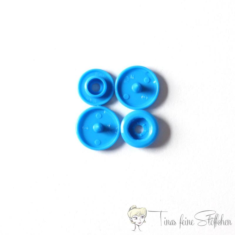 Set of 10 KAM-Snaps T5 blue - Ø 12,4mm