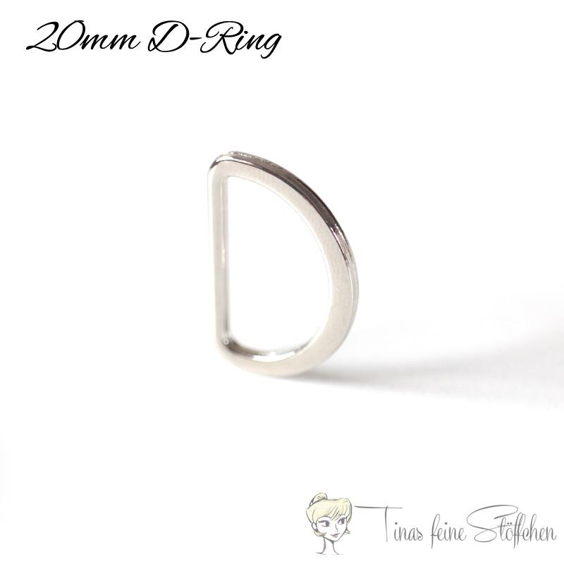 D Ring 20mm silver