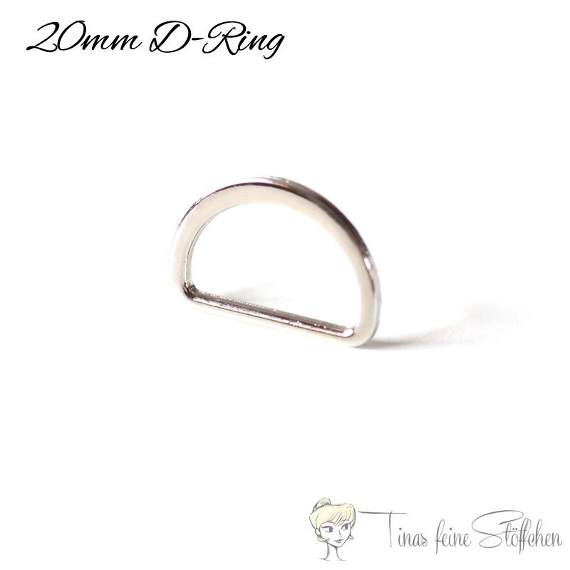 D Ring 20mm silver