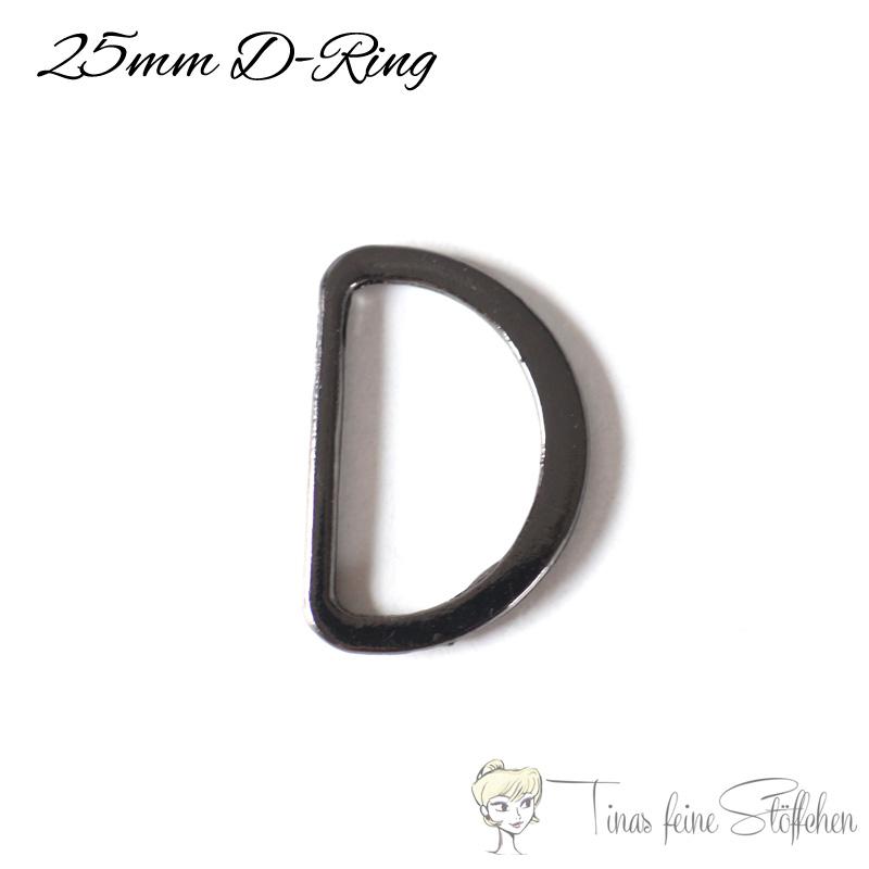 D Ring 25mm gunmetal