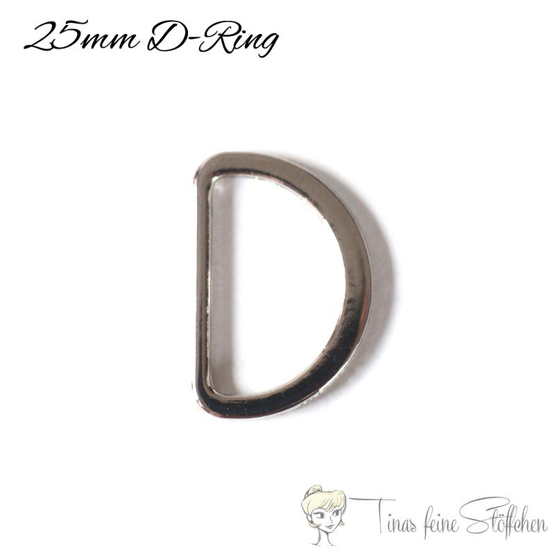 D Ring 25mm silber