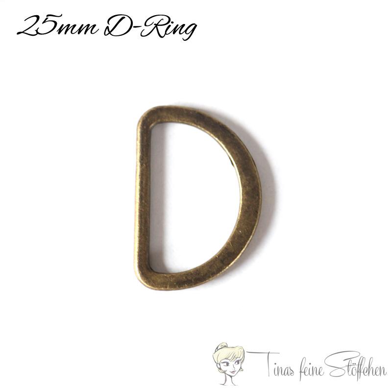 D Ring 25mm bronze