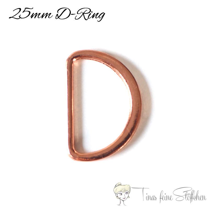 D Ring 25mm rosé gold