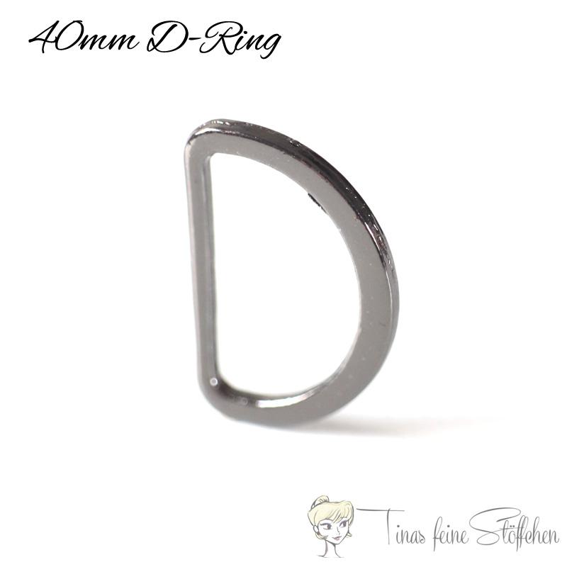 D Ring 40mm gunmetal