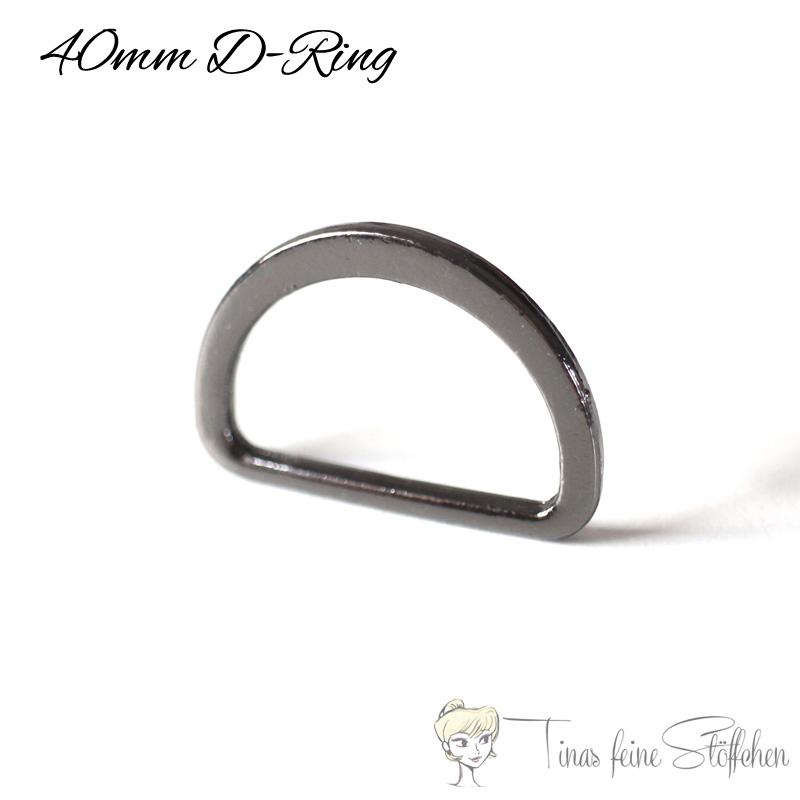 D Ring 40mm gunmetal