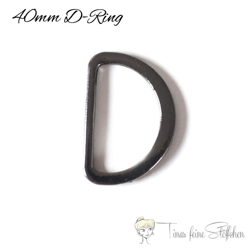 D Ring 40mm gunmetal