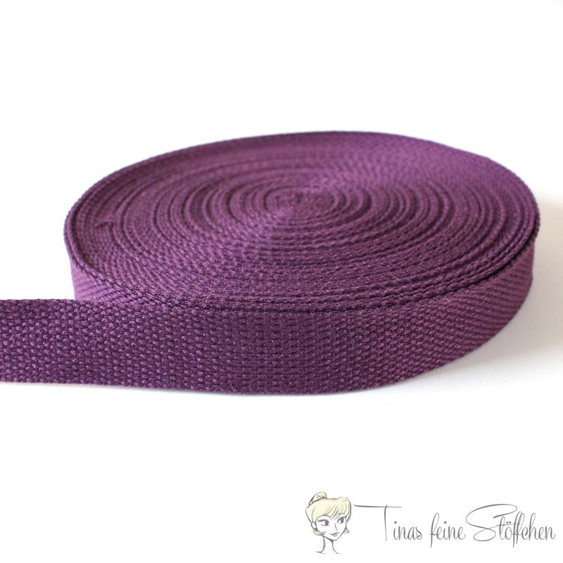 25mm soft aubergine belt strap